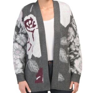 Rachel Zoe  Floral Pattern Cardigan sweater